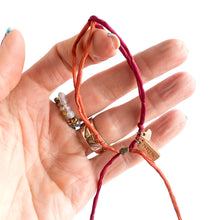 Load image into Gallery viewer, Maddie's Rust & Bordeaux Infinity Adjustable Bracelet *Made to order - ships within 10 business days