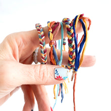 Load image into Gallery viewer, Maddie's Rag Braid Adjustable Bracelet *Made to order - ships within 10 business days