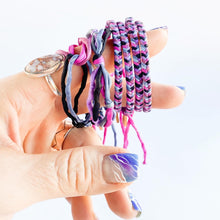 Load image into Gallery viewer, Winter Berries 5 Strand Forget Me Knot Adjustable Bracelet