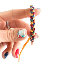 Load image into Gallery viewer, Maddie's Rag Braid Adjustable Bracelet *Made to order - ships within 10 business days