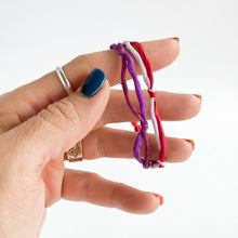 Load image into Gallery viewer, 125EL - OOAK - 4 Strand Forget Me Knot/Violet Valentine