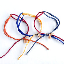 Load image into Gallery viewer, Maddie's Rust & Bordeaux Infinity Adjustable Bracelet *Made to order - ships within 10 business days