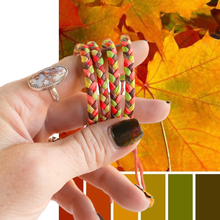 Load image into Gallery viewer, Autumn Leaves Plump Adjustable Bracelet *Inspired by Make with JL Live No. 001