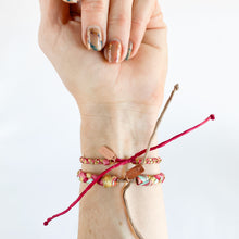 Load image into Gallery viewer, Autumn Blossom Super Chunky Braided Adjustable Bracelet