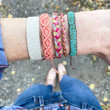 Load image into Gallery viewer, Autumn Blossom Super Chunky Braided Adjustable Bracelet