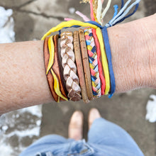 Load image into Gallery viewer, Be Brave Intention Tassel Adjustable Bracelet