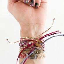 Load image into Gallery viewer, Bookworm Forget Me Knot Adjustable Bracelet
