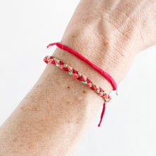 Load image into Gallery viewer, Blazing Heart Intention Tassel Adjustable Bracelet