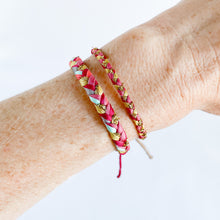 Load image into Gallery viewer, Autumn Blossom Super Chunky Braided Adjustable Bracelet