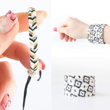 Load image into Gallery viewer, Aztec Geo Super Chunky Fishtail Adjustable Bracelet