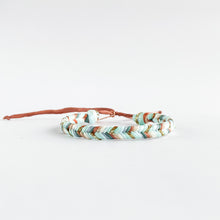 Load image into Gallery viewer, Aqua Alligator Super Chunky Fishtail Adjustable Bracelet
