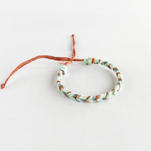 Load image into Gallery viewer, Aqua Alligator Super Chunky Fishtail Adjustable Bracelet