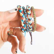 Load image into Gallery viewer, Aztec Warrior Super Chunky Fishtail Adjustable Bracelet