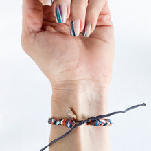 Load image into Gallery viewer, Autumn Daisy Super Chunky Braided Adjustable Bracelet