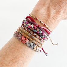 Load image into Gallery viewer, Bookworm Forget Me Knot Adjustable Bracelet