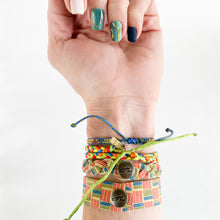 Load image into Gallery viewer, Bright Retro Chunky Wrap Adjustable Bracelet