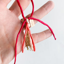 Load image into Gallery viewer, Blazing Heart Intention Tassel Adjustable Bracelet