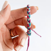 Load image into Gallery viewer, Bejeweled Super Chunky Braided Adjustable Bracelet