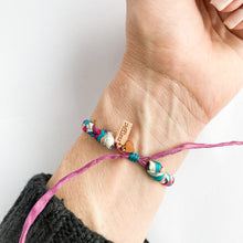 Load image into Gallery viewer, Bejeweled Super Chunky Braided Adjustable Bracelet