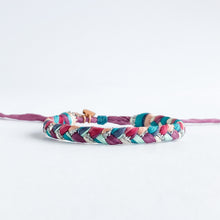 Load image into Gallery viewer, Bejeweled Super Chunky Braided Adjustable Bracelet