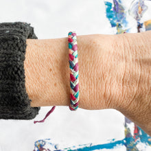 Load image into Gallery viewer, Bejeweled Super Chunky Braided Adjustable Bracelet