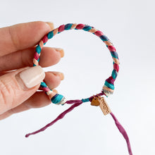 Load image into Gallery viewer, Bejeweled Super Chunky Braided Adjustable Bracelet