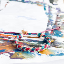 Load image into Gallery viewer, Bejeweled Super Chunky Braided Adjustable Bracelet