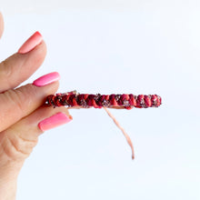 Load image into Gallery viewer, Ruby Dainty Rag Fishtail Adjustable Bracelet *Made to order - ships within 10 business days