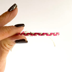 Pink Tourmaline Original Braid Adjustable Bracelet *Made to order - ships within 10 business days