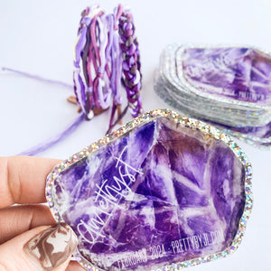 Amethyst Forget Me Knot Wrap Adjustable Bracelet *Made to order - ships within 10 days