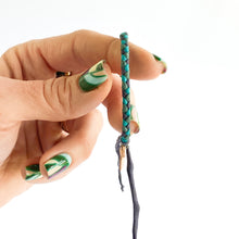 Load image into Gallery viewer, Emerald Original Braid Adjustable Bracelet *Made to order - ships within 10 business days