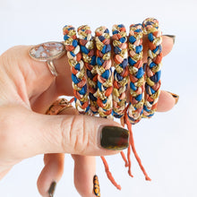 Load image into Gallery viewer, Thankful Rag Braid Adjustable Bracelet *Inspiration seen in Make with JL Live No. 006