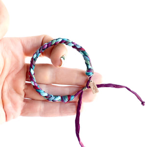 Alexandrite Rag Braid Adjustable Bracelet