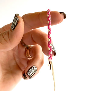 Pink Tourmaline Original Braid Adjustable Bracelet *Made to order - ships within 10 business days