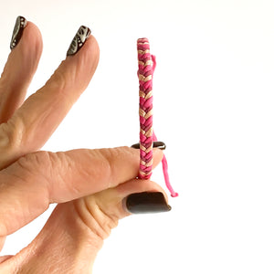 Pink Tourmaline Chevy Chunky Fishtail Adjustable Bracelet *Made to order - ships within 10 business days