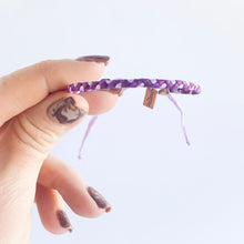 Load image into Gallery viewer, Amethyst Original Braid Adjustable Bracelet *Made to order - ships within 10 days