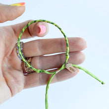 Load image into Gallery viewer, Peridot Original Braid Adjustable Bracelet *Made to order - ships within 10 business days