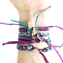 Load image into Gallery viewer, Alexandrite Rag Braid Adjustable Bracelet