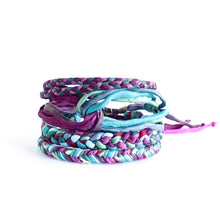 Load image into Gallery viewer, Alexandrite Rag Braid Adjustable Bracelet