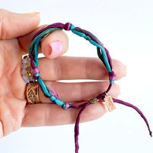 Alexandrite Infinity or Forget Me Knot Adjustable Bracelets *Made to order - ships within 10 business days