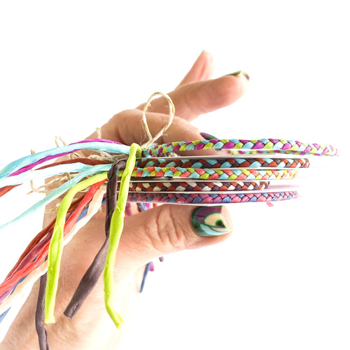 RETIRED - Make with JL Live 90 - Custom Tie-on Friendship Bracelet/Anklet - *Made to order - Ships within 10 business days