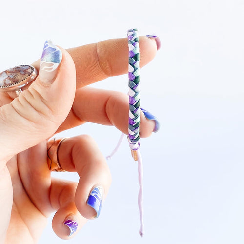 Northern Lights Chunky Braided Adjustable Bracelet