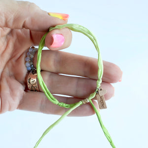 Peridot Infinity Adjustable Bracelet *Made to order - ships within 10 business days