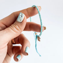 Load image into Gallery viewer, Aquamarine Original Braid Adjustable Bracelet