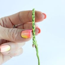 Load image into Gallery viewer, Peridot Original Braid Adjustable Bracelet *Made to order - ships within 10 business days