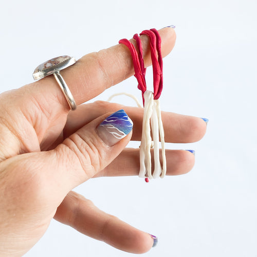 Candy Cane 4 Strand Infinity Adjustable Bracelet