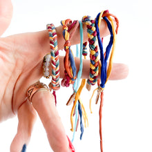 Load image into Gallery viewer, Maddie&#39;s Rag Braid Adjustable Bracelet *Made to order - ships within 10 business days