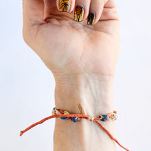 Load image into Gallery viewer, Thankful Rag Braid Adjustable Bracelet *Inspiration seen in Make with JL Live No. 006