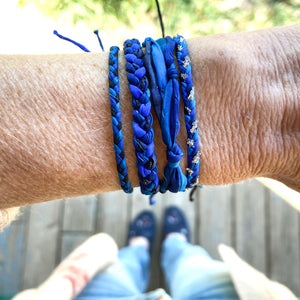 Sapphire Original Braid Adjustable Bracelet *Made to order - ships within 10 business days