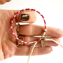 Load image into Gallery viewer, Pink Tourmaline Original Braid Adjustable Bracelet *Made to order - ships within 10 business days